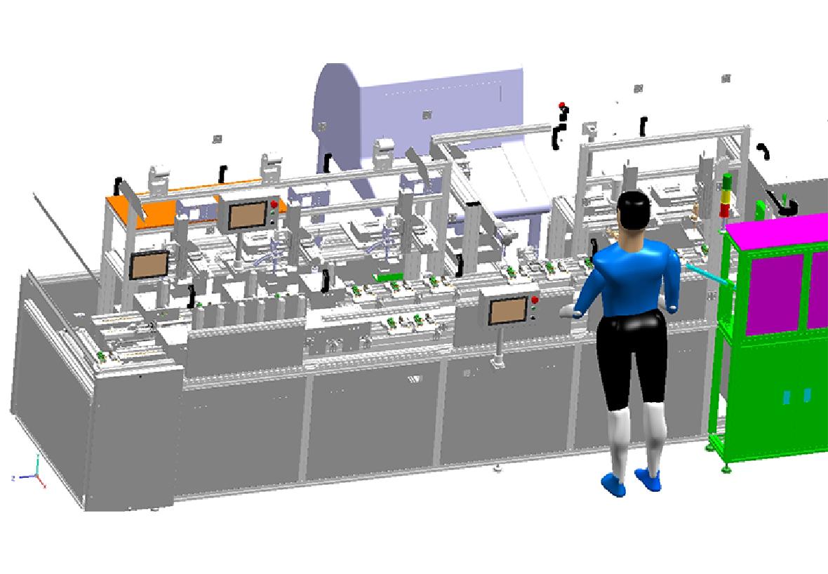 自動(dòng)組裝焊接，固化，測(cè)試生產(chǎn)線(xiàn)